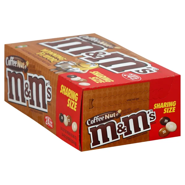 M & M Chocolate Candies - Peanut, Coffee Nut, Sharing Size - 24 pack, 3.27 oz packs