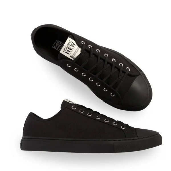 Nothing New Men's Sneaker Low Top Jet Black - 12