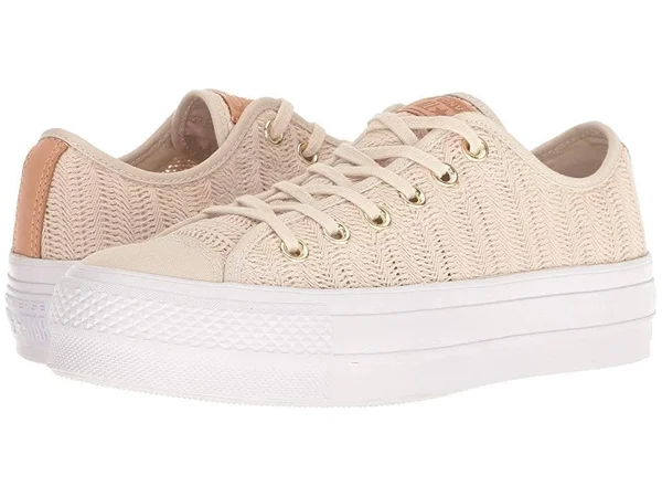 Converse Women's Lift Ox Woven Sneakers - Driftwood - Size 9.5