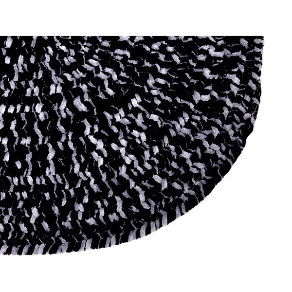 Better Trends Chenille Tweed 8& x 10& Reversible Rug - Black/Grey