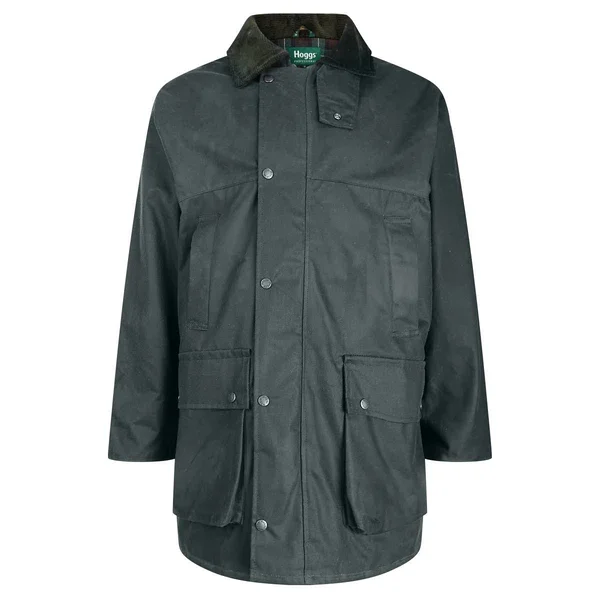 Hoggs of Fife Woodsman Waxed Jacket, Olive, Large
