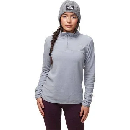 The North Face Women's TKA Glacier 1/4 Zip Top - XL - Mid Grey