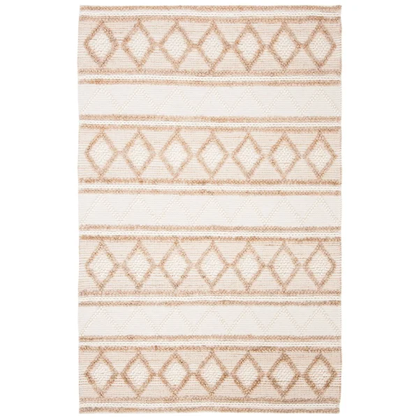 Safavieh NF866A-28 2 ft.-6 in. x 8 ft. Natural Fiber Area Runner Rug Beige & Ivory