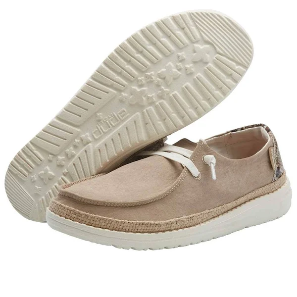 Hey Dude Wendy Python Shoe Women's, Brown, 10