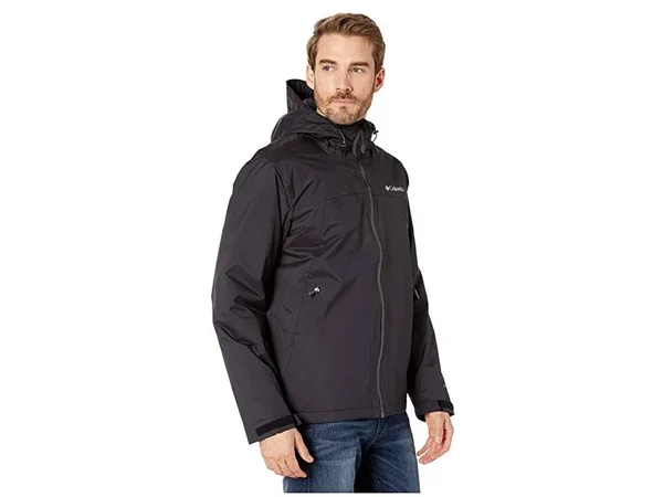 Columbia Men's Top Pine Insulated Rain Jacket - Large - Black