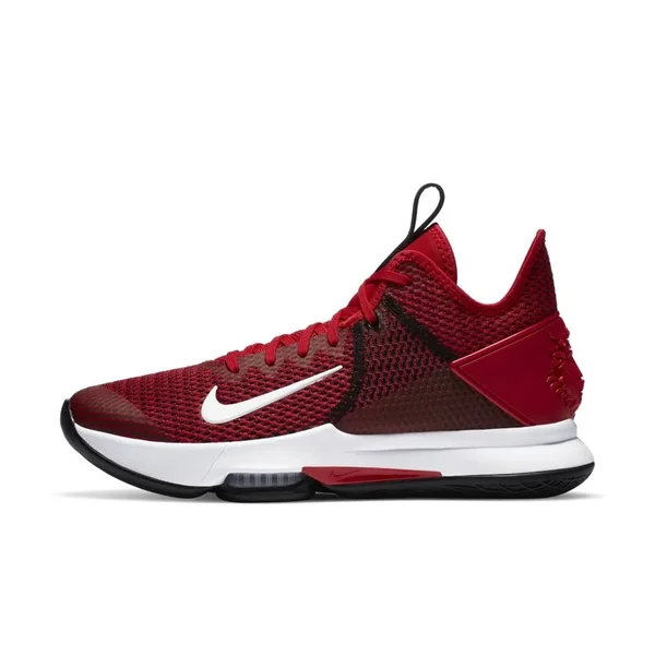 Nike Men's Lebron Witness 4 Basketball Shoes Red/White/Black 12