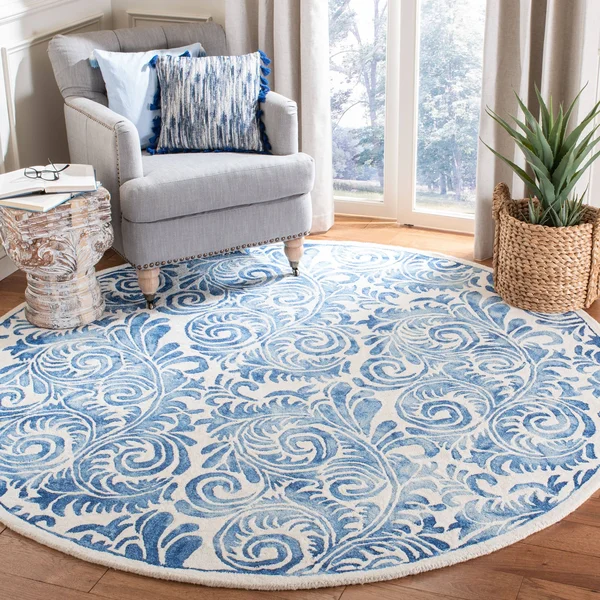 Safavieh Dip Dye DDY212M 4&0x22 x 6&0x22 Blue, Ivory Area Rug