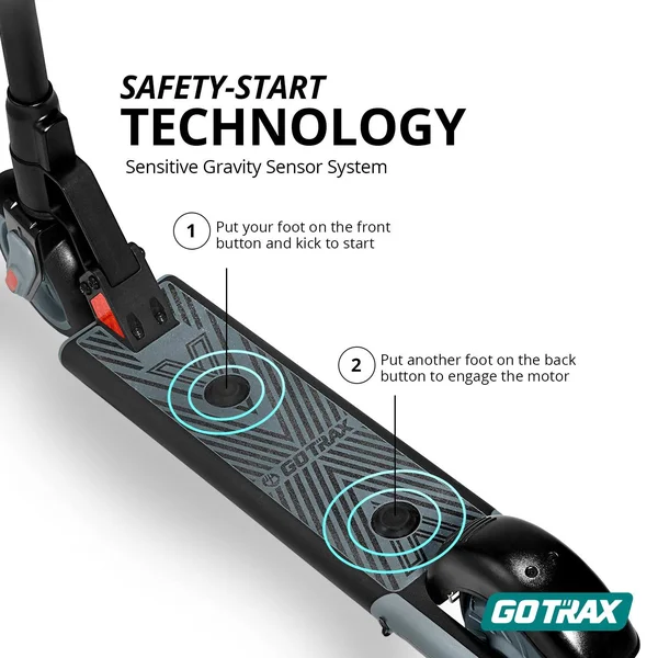 Gotrax Xoom Electric Scooter for Kids Age of 6-12 Kick-Start Boost and Gravity Sensor Kids Electric Scooter 6x22 Wheels UL Certi