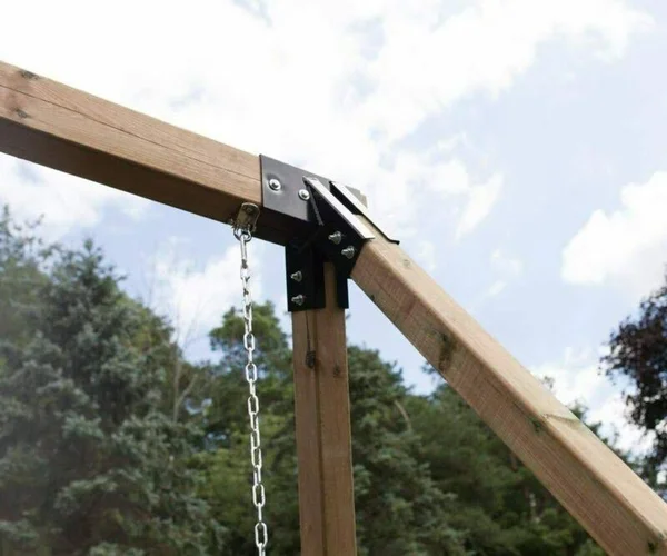 Bay Swings - Swing Set Brackets, Swing Frame, Wood Swing Set Kit, DIY Swing Set Hardware Kit, Made in USA