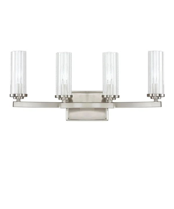 Capital Lighting 8044BN-150 - Emery 4 Light Vanity, Brushed Nickel