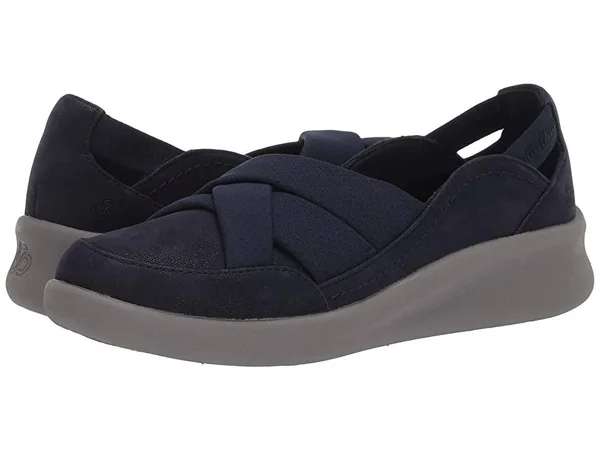 Clarks Sillian 2.0 Star Navy Synthetic, Women's, Size: 8.5, Blue