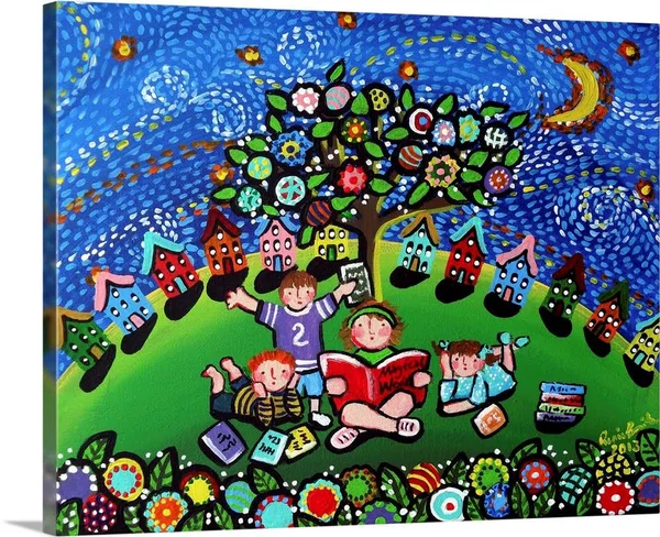 Reading Opens The Doors to The Imagination - Canvas Wall Art, 30x24, Great Big Canvas