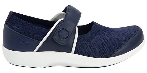 Traq by Alegria Women's Qutie Shoe Navy 36