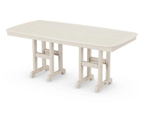 POLYWOOD Nautical 37x22 x 72x22 Dining Table - Mahogany