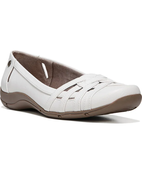 LifeStride Women's Diverse, White Sand Polyurethane