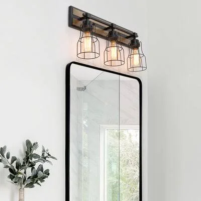 Roksana 3 - Light Dimmable Black Vanity Light Williston Forge