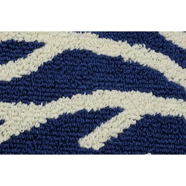 Garland Rug Sea Coral Indigo/Ivory 5 ft. x 7 ft. Area Rug