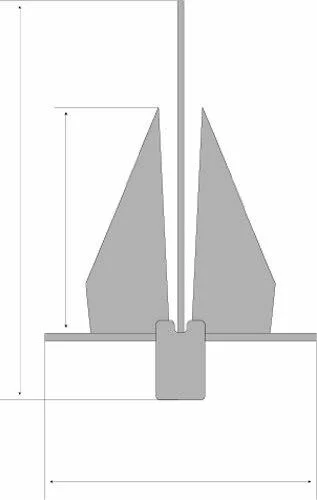 Seasense Stainless Steel Fluke Style Anchor #13