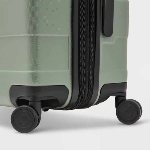 Hardside 20x22 Carry on Spinner Suitcase Green - Made by Design