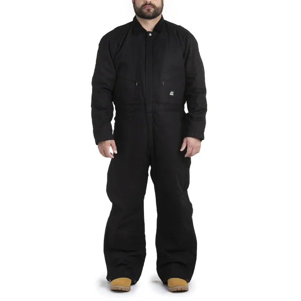 Berne Men's Deluxe Insulated Coverall Black, 2XL/Tall