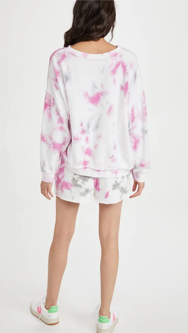 Free People Sweaters, Free People Kelly Washed Tie Dye Sweatshirt Set, Color: Pink, Size: M, Studiostyles20&s Closet
