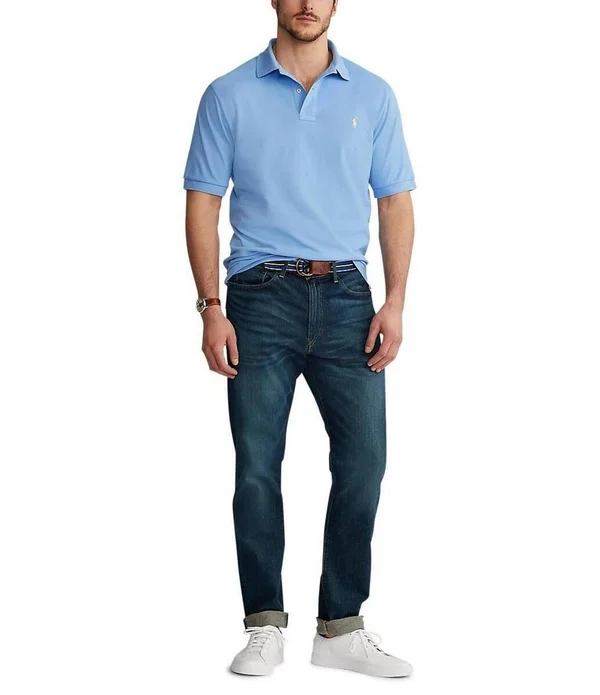 Polo Ralph Lauren Men's Big & Tall Classic-Fit Cotton Mesh Polo - Bright Navy