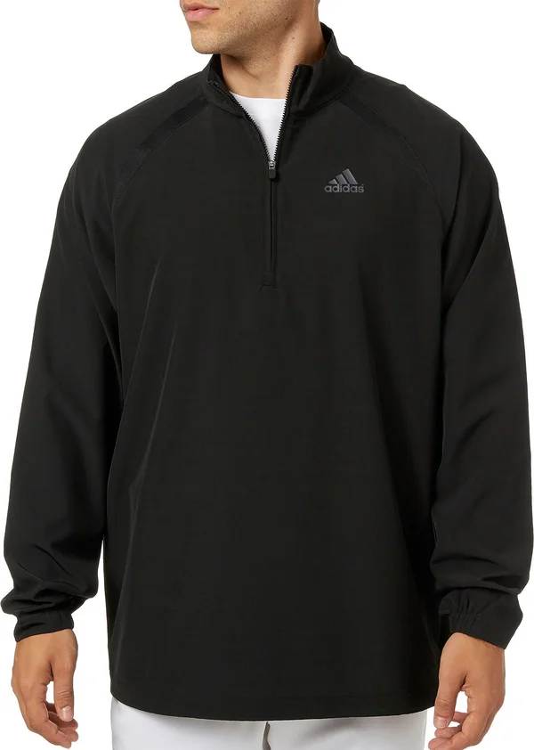 Adidas Men's Triple Stripe Long Sleeve Baseball Jacket - Medium, Black