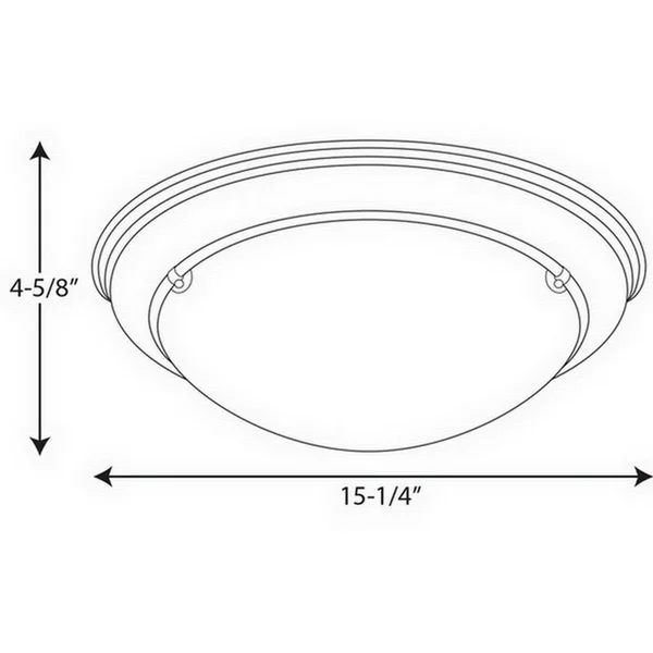 Progress Lighting P3561-09 Eclipse Flush Mount Light Brushed Nickel