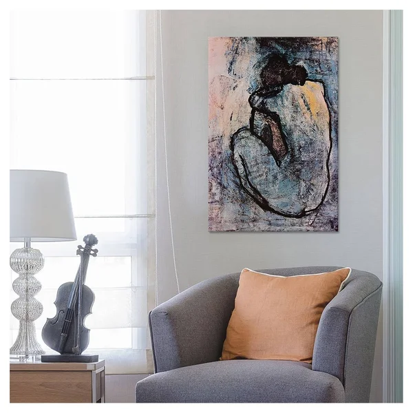 iCanvas 315-1pc3-40x26 Blue Nude by Pablo Picasso Canvas Print