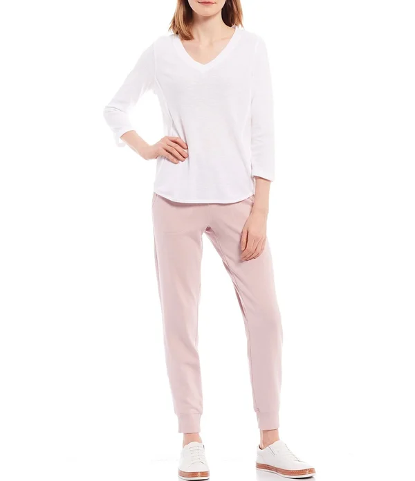 Calvin Klein Performance Pull-On Terry Joggers, Womens, L, Secret