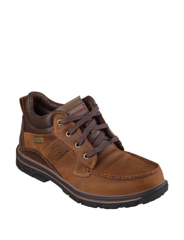 Skechers Men's Relaxed Fit Segment Melego, Size: 8.5, Dark Brown