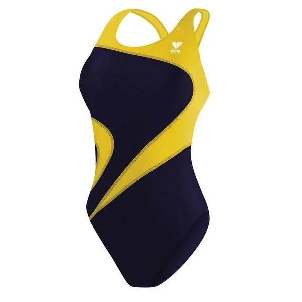 TYR MALIT1A Women's Alliance T-Splice Maxfit Swimsuit - Navy/Gold - 34