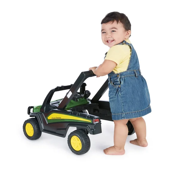 Bright Starts 3 Ways to Play John Deere Gator Baby Walker with Activity Station Green