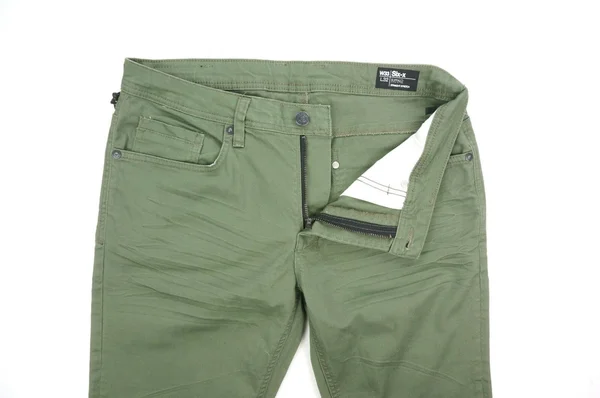 Buffalo David Bitton Six x Straight Jeans - Green - Casual Pants