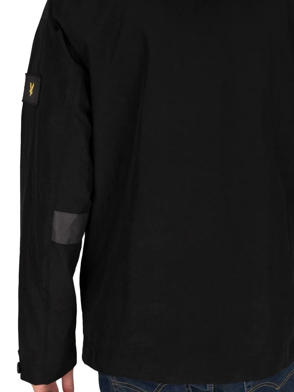 Lyle & Scott Mens&s Hooded Jacket, Jet Black, JK1425V-Z865, Size: M