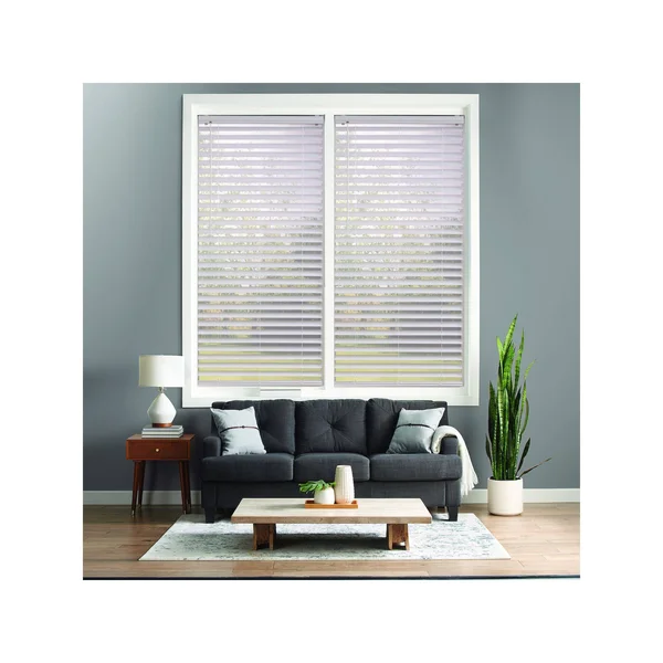 Sonoma Goods for Life Cordless Venetian Vinyl Blinds, White, 38x64
