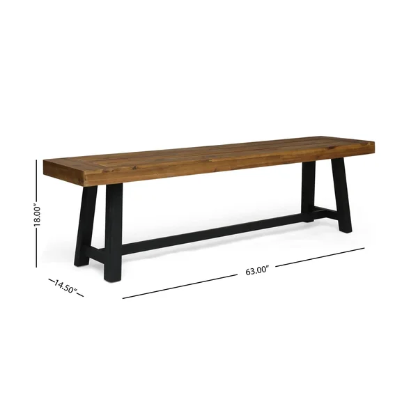 Raphael Outdoor Acacia Wood Picnic Set by Christopher Knight Home - Teak