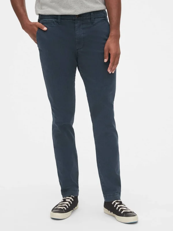 Gap Men's Vintage Khakis in Skinny Fit with Gapflex Blue Size 40W