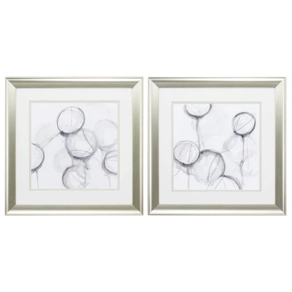 Propac Images 2319 Square Neutral Lanterns Wall Art Set of 2
