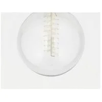 Mitzi H137501L-PN/BK Milo 1 Light Large Flush Mount - Polished Nickel/Black