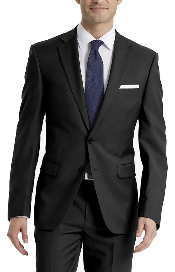 Calvin Klein X-Fit Solid Slim Fit Jacket - Black 36R