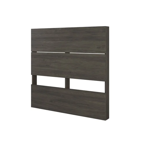 Nexera Amaro 4 Piece Twin Size Bedroom Set Bark Grey and Black