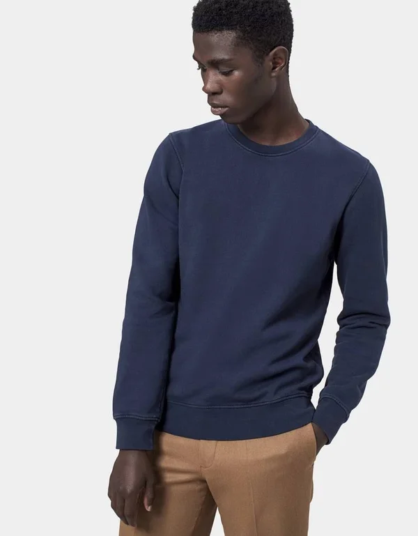 Colorful Standard Classic Organic Crew Sweatshirt - Petrol Blue