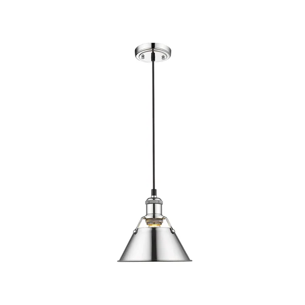Golden Lighting 3306-S CH-CH Orwell Mini Pendant Light, Chrome