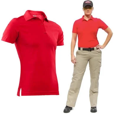 Tru-Spec Women's Short Sleeve Performance Polo Large, Orange (KRTSP-4074005)