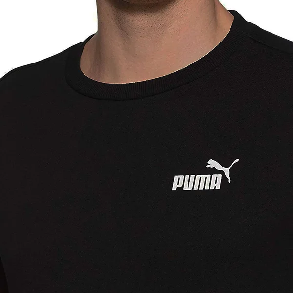 Puma Essentials Sweat with Small Logo in Black
