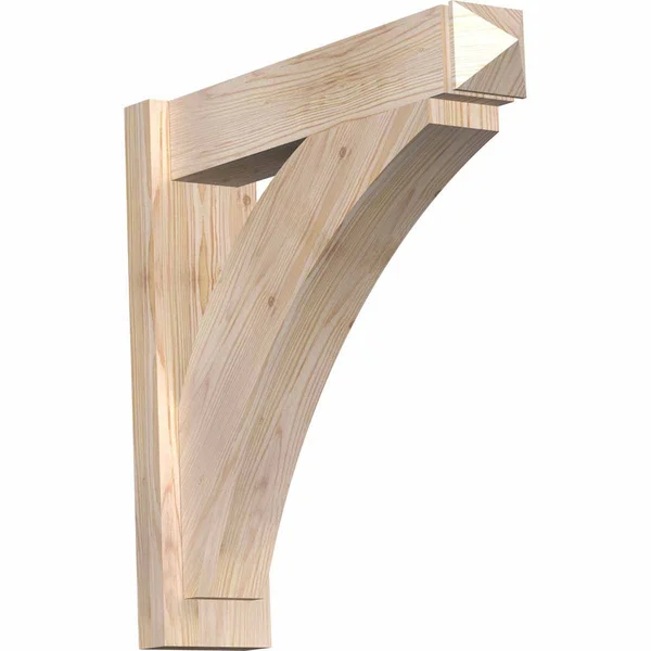 Ekena Millwork OUT06X24X24THR03SDF 5 1/2x22W x 24x22D x 24x22H Thorton Smooth Arts and Crafts Outlooker - Douglas Fir
