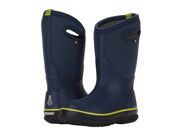Bogs Kids& Classic Texture Solid Boot - 7 - Navy