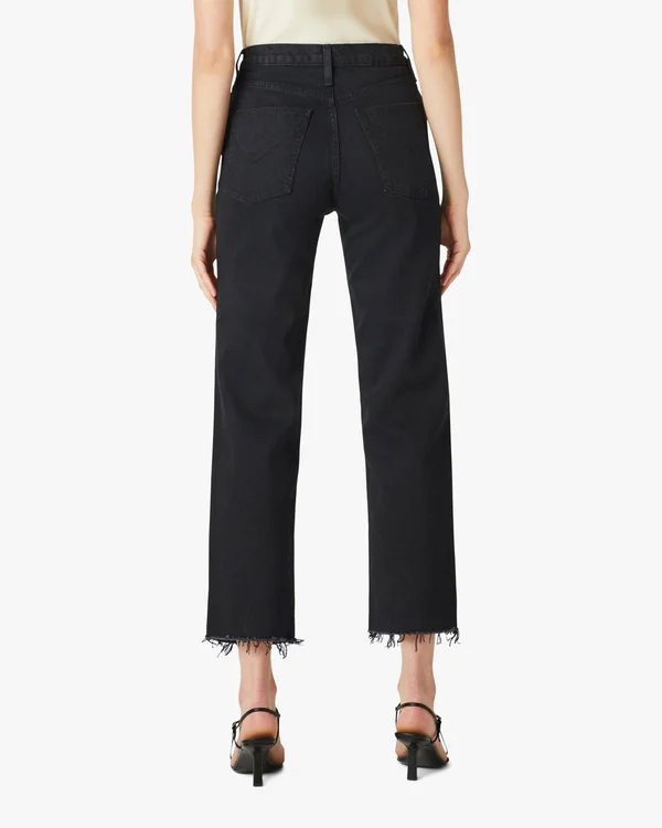 Hudson Remi High-Rise Crop Straight Jeans - Worn in, Women's, 29