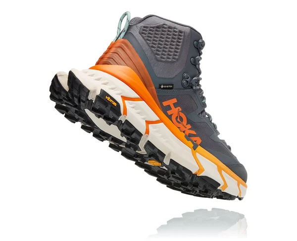 Hoka One One Tennine Hike GORE-TEX Hiking Boot Men's, Castlerock/Persimmon Orange, 10.5